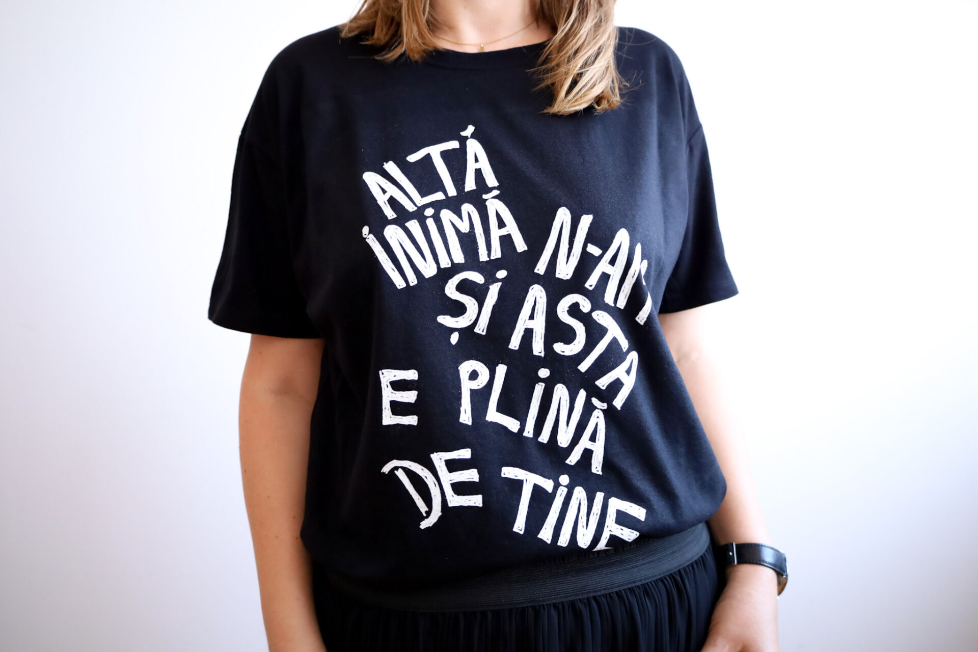 Tricou ”Altă inimă n-am și asta e plină de tine”